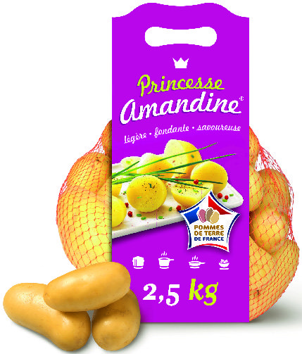  POMME DE TERRE DE CONSOMMATION À CHAIR FERME PRINCESSE AMANDINE code EAN 3614706819445 