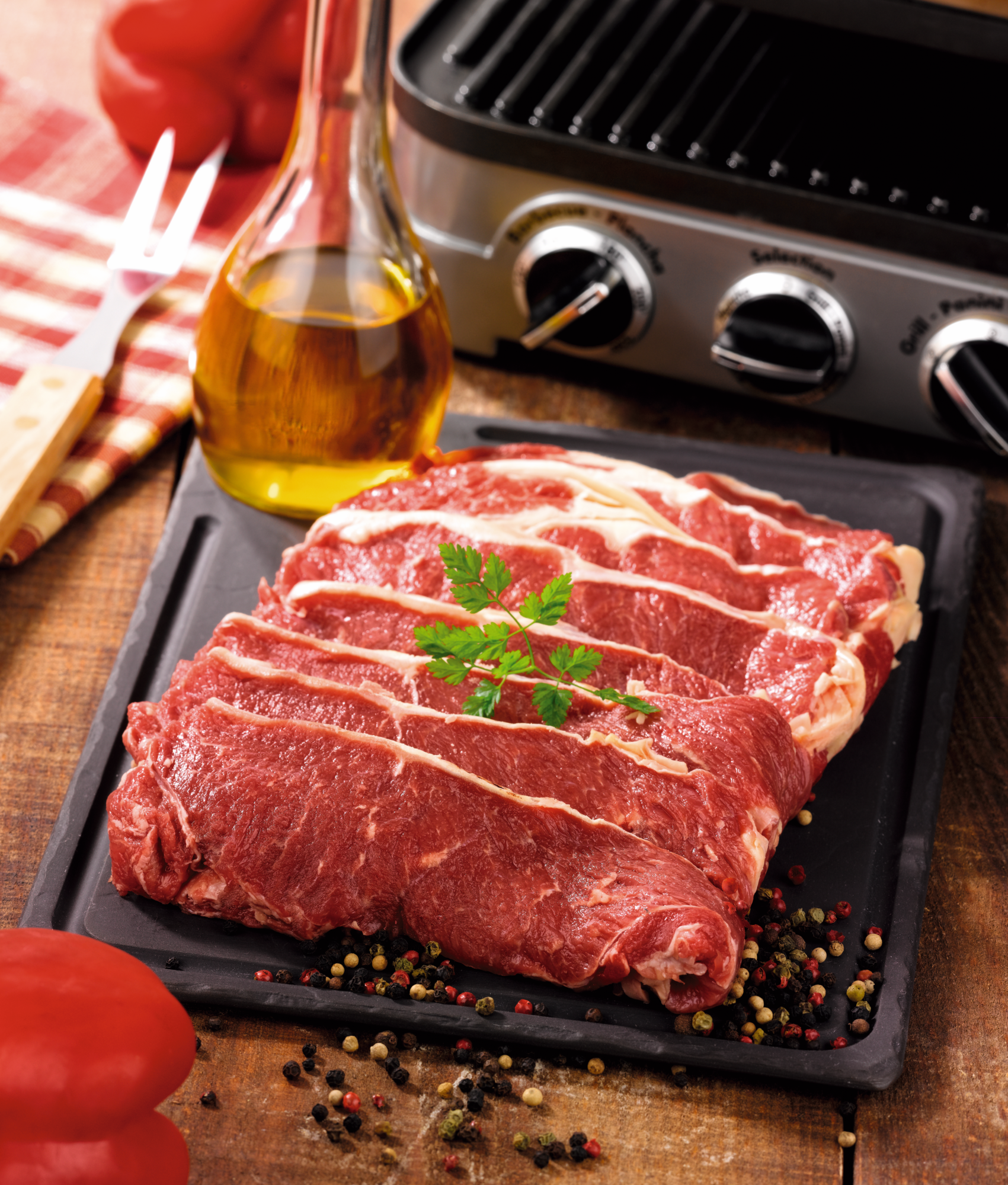  Viande bovine : Faux filet*** à griller code EAN 3614707077943 