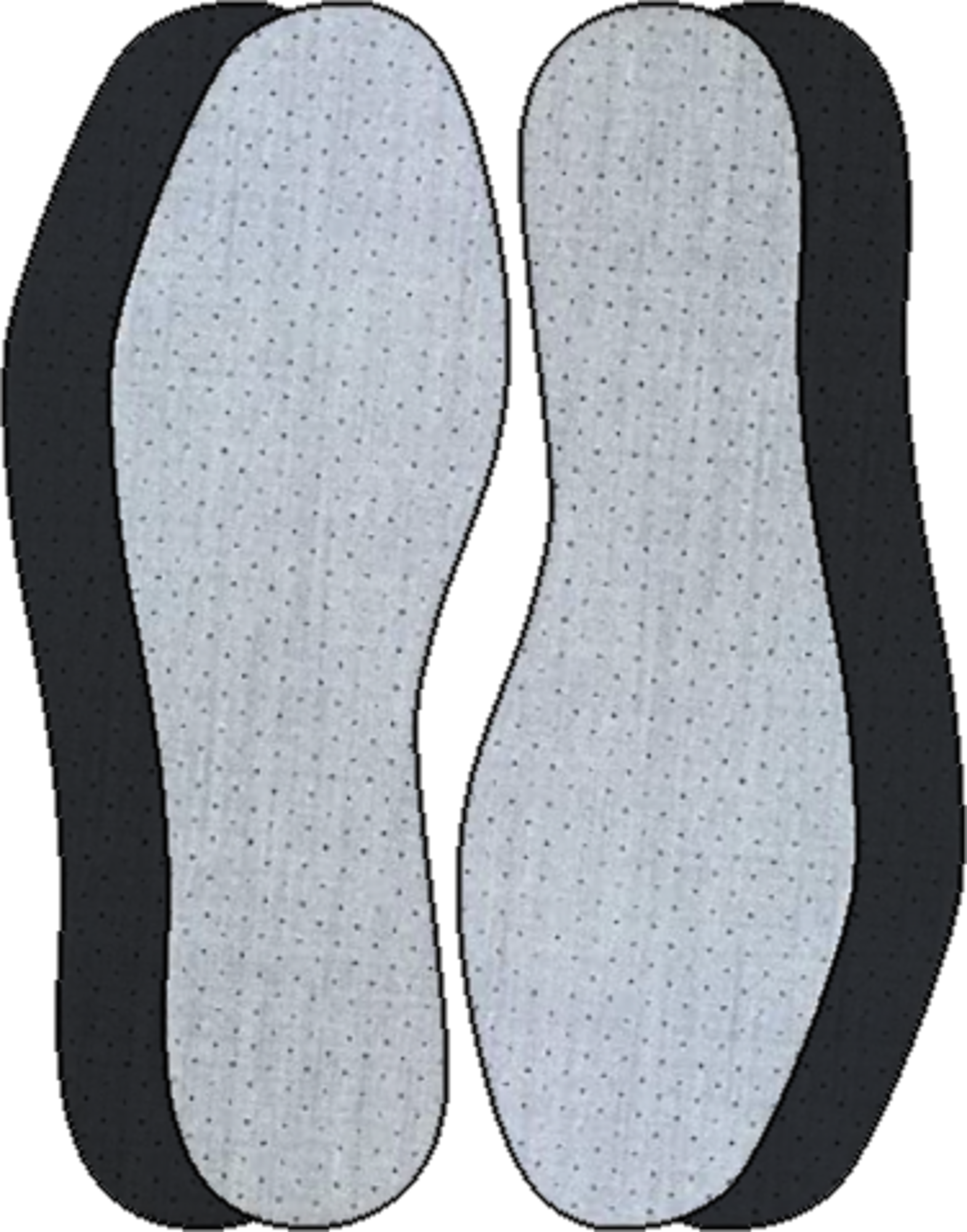 PAIRE DE DEUX SEMELLES CHARBON ACTIF 3614707281784 DE CLERMONT