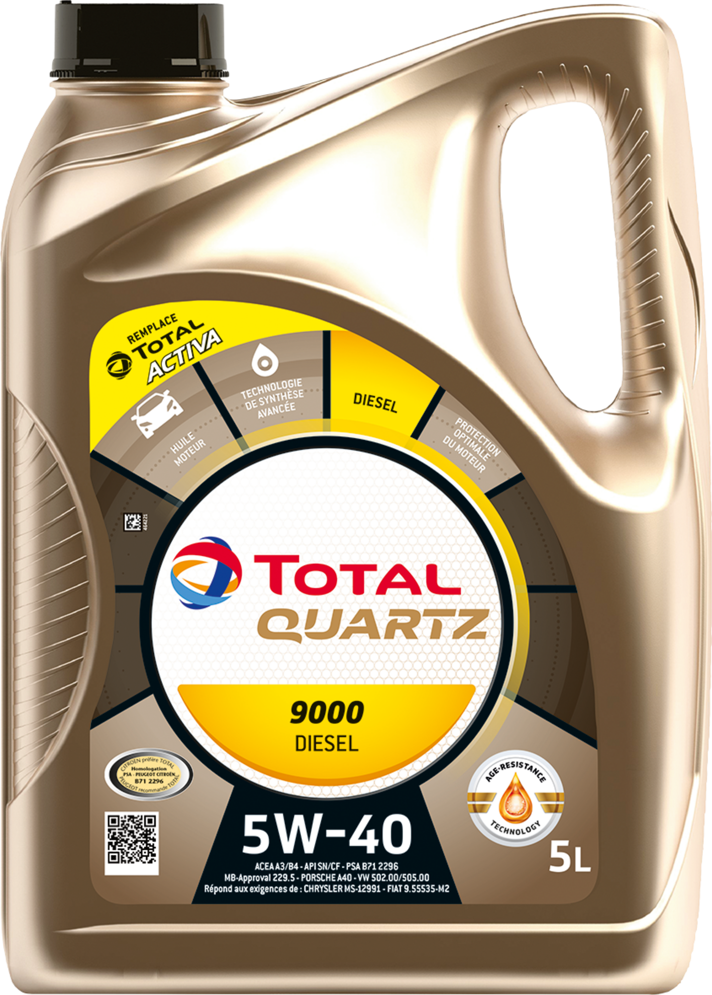  SUR LES PRODUITS PRÉSENTS EN MAGASIN DE LA GAMME D'HUILES AUTO "TOTAL QUARTZ"
 code EAN 3614707341372 