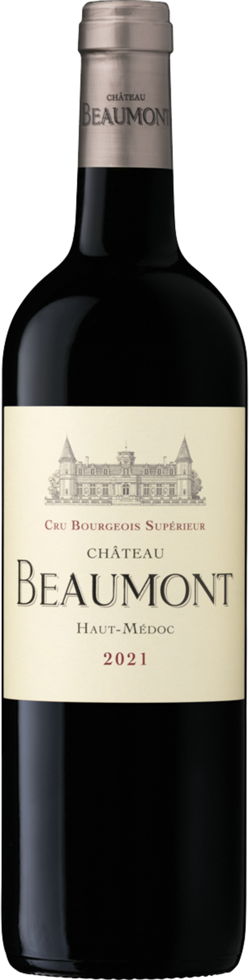  CHÂTEAU BEAUMONT 2021  AOP HAUT-MÉDOC CRU BOURGEOIS SUPÉRIEUR
ROUGE code EAN 3614707453105 