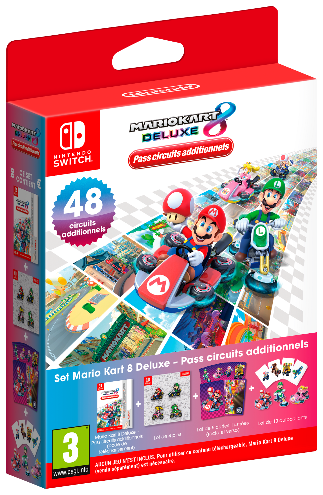  MARIO KART 8 DELUXE + PASS 48 CIRCUITS ADDITIONNELS SWITCH code EAN 3614707527981 