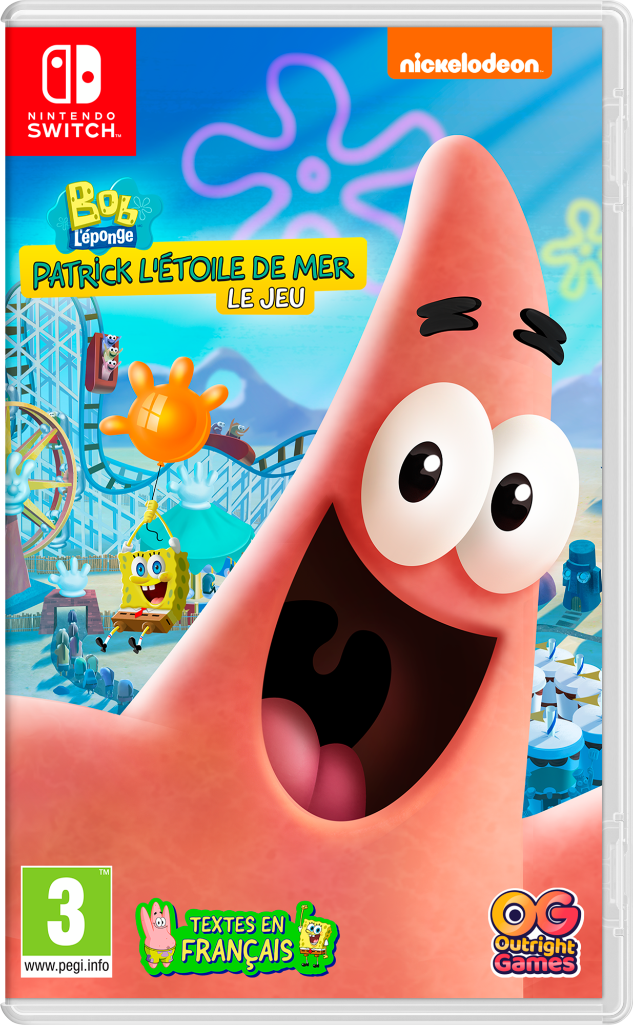  NICKELODEON JUNIOR PARTY ADVENTURE OU PATRICK L'ETOILE DE MER LE JEU SWITCH code EAN 3614707528612 