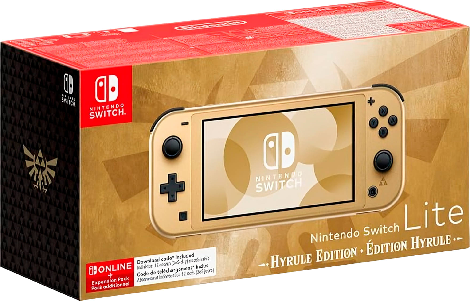  CONSOLE SWITCH LITE EDITION HYRULE + ABONNEMENT 12 MOIS NINTENDO SWITCH ONLINE + PACK ADDITIONNEL code EAN 3614707546524 
