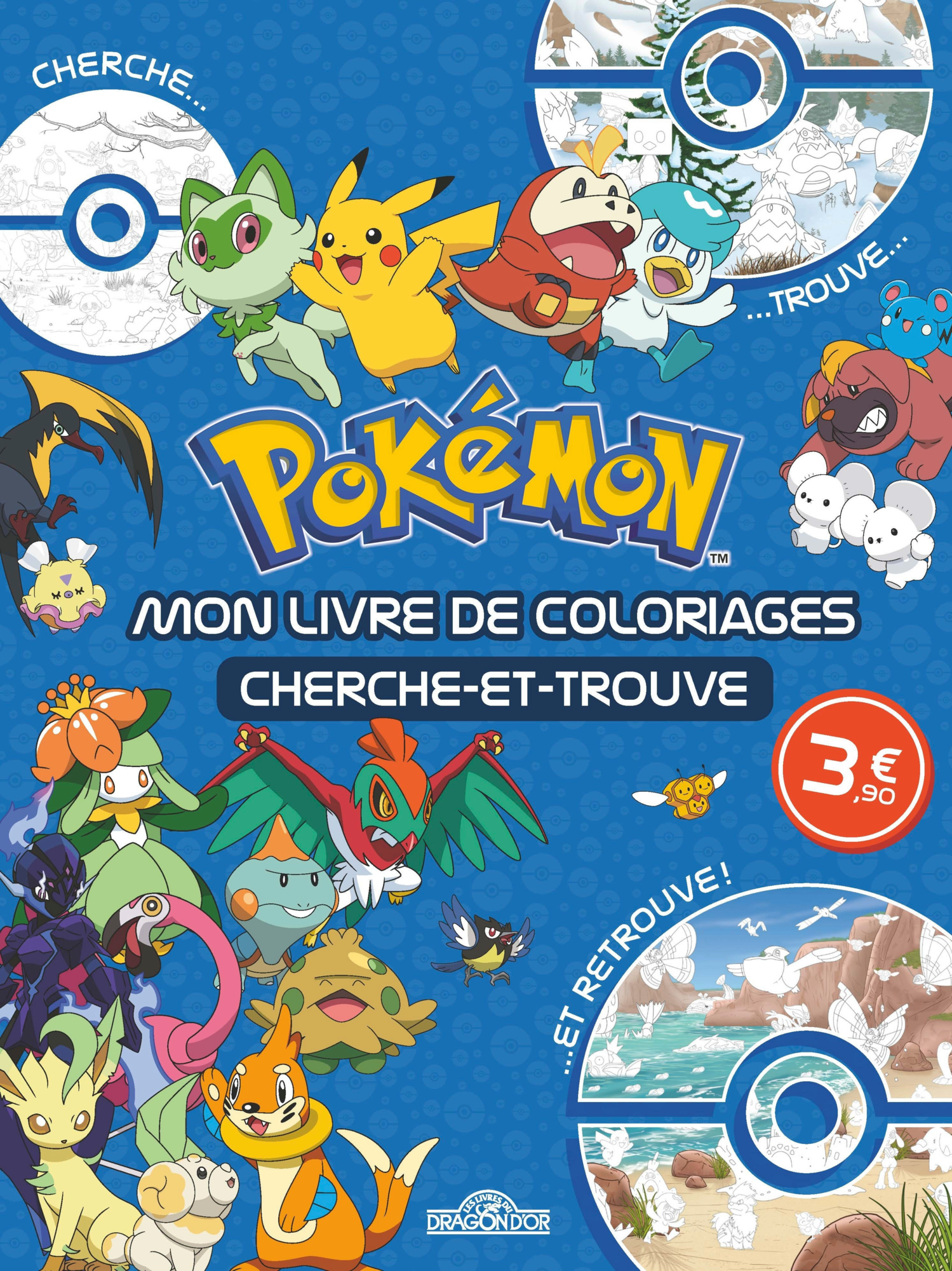  POKÉMON - MON LIVRE DE COLORIAGES CHERCHE ET TROUVE code EAN 3614707944061 