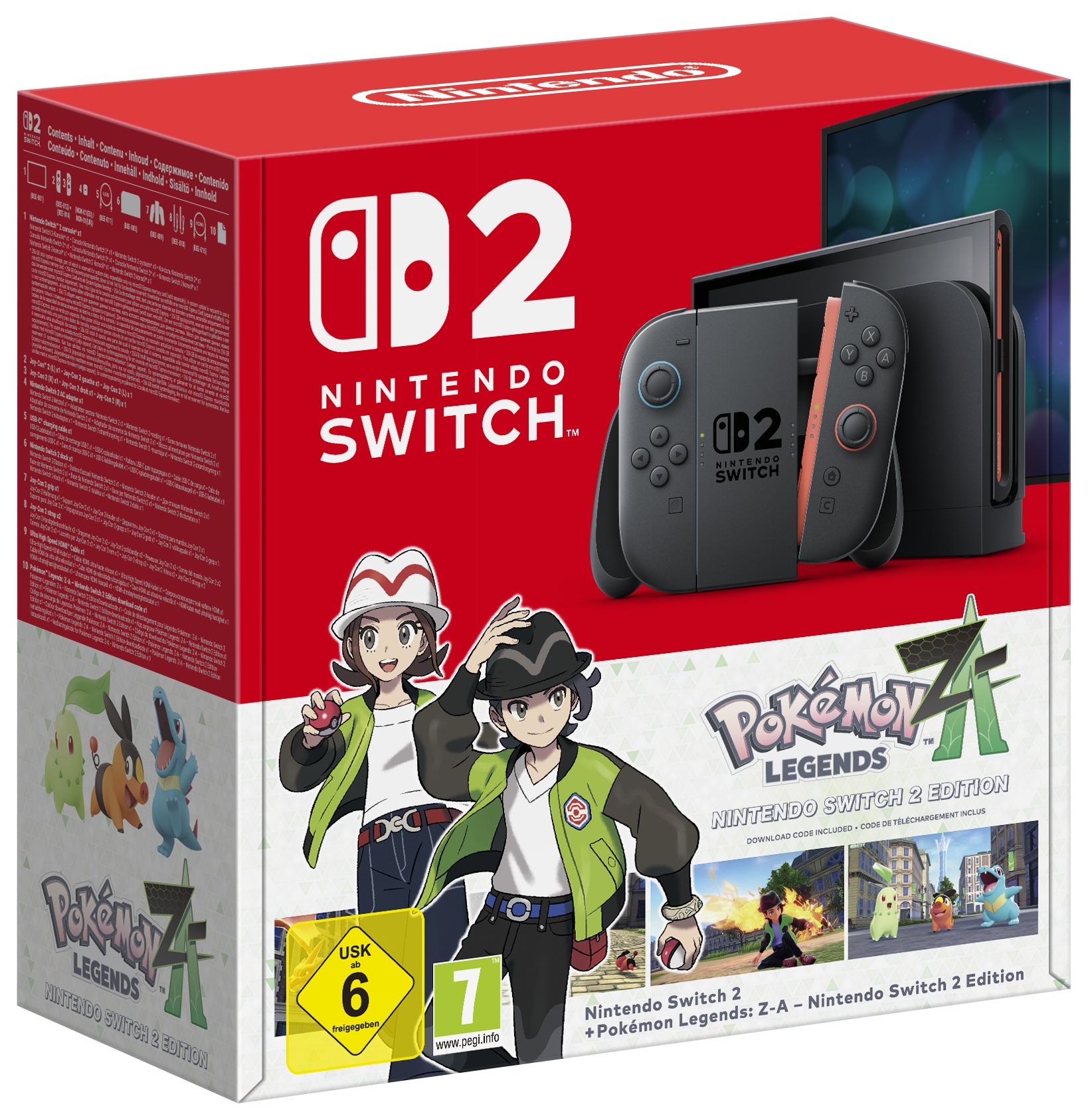 PACK CONSOLE SWITCH 2 + LÉGENDES POKÉMON : Z-A SWITCH 2 NINTENDO code EAN 3614707945754 