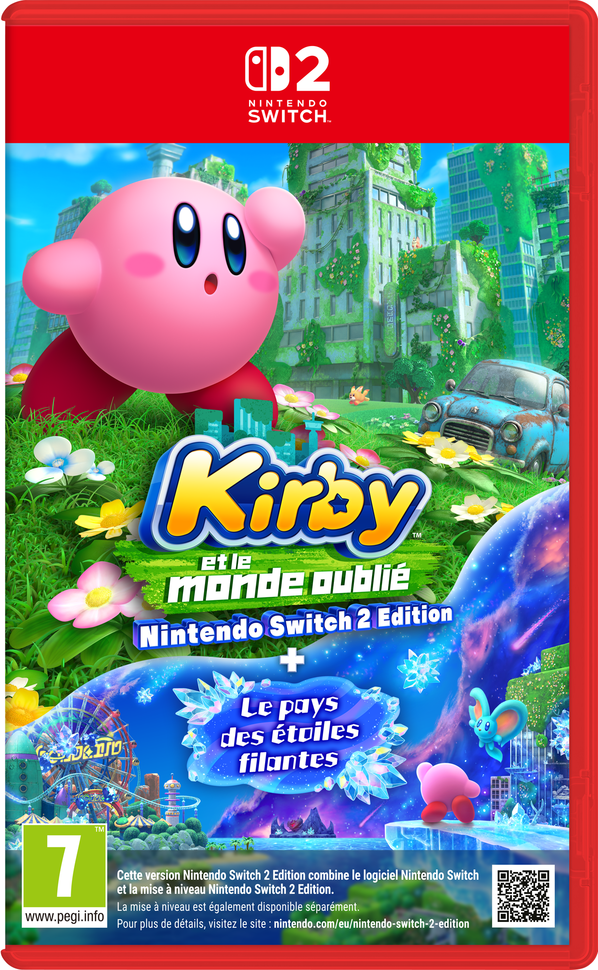 KIRBY ET LE MONDE OUBLIÉ + LE PAYS DES ÉTOILES FILANTES SWITCH 2 NINTENDO code EAN 3614707945808 