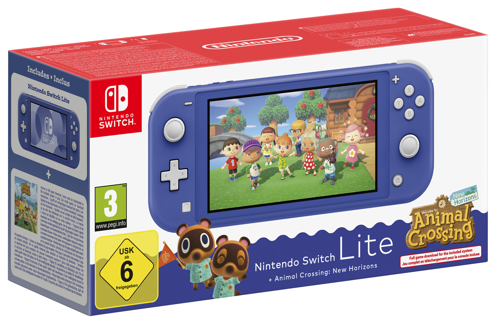 CONSOLE NINTENDO SWITCH LITE + ANIMAL CROSSING NEW HORIZONS NINTENDO code EAN 3614707945891 