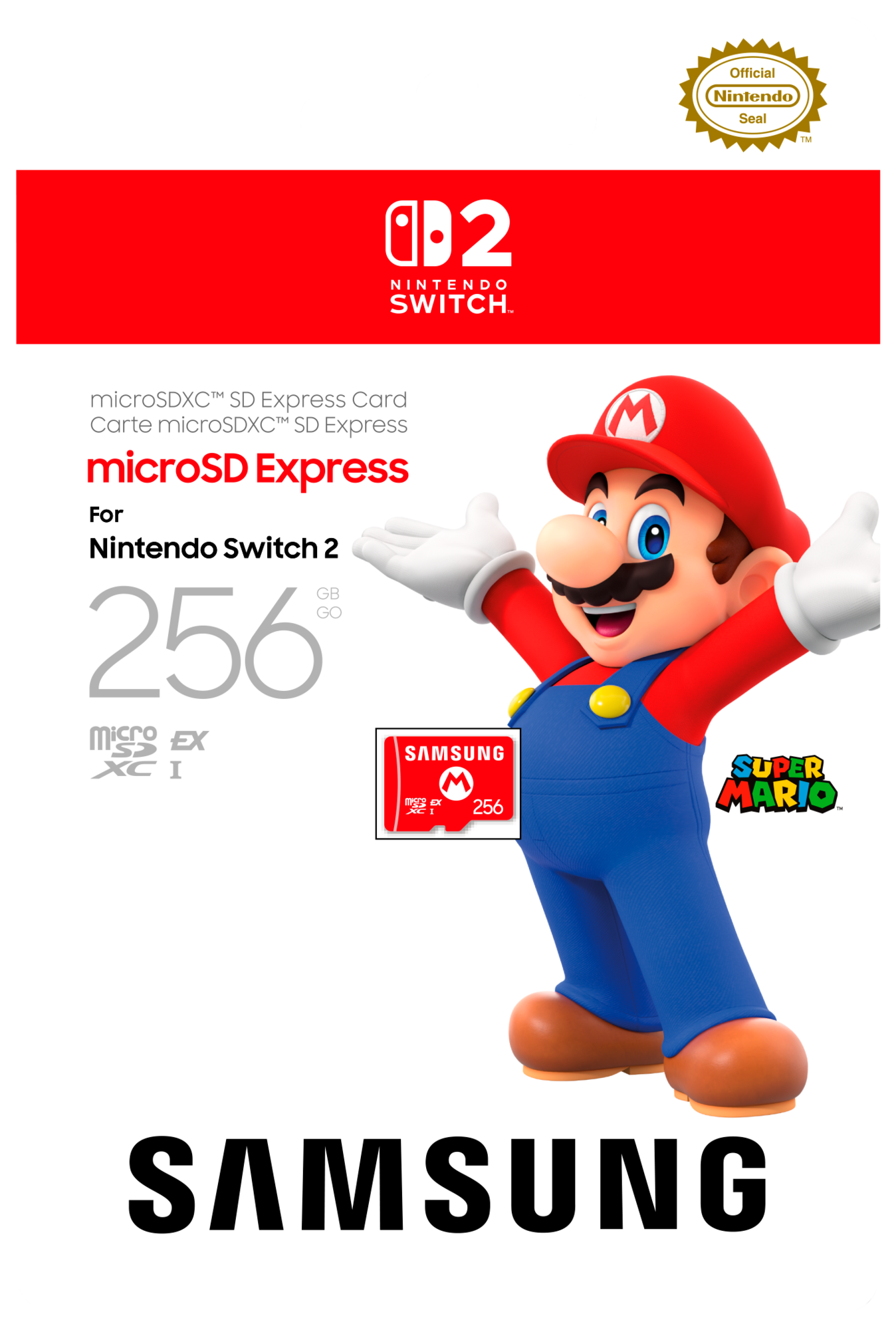  SÉLECTION DE CARTES SD EXPRESS 256 GO SWITCH 2 code EAN 3614707949707 