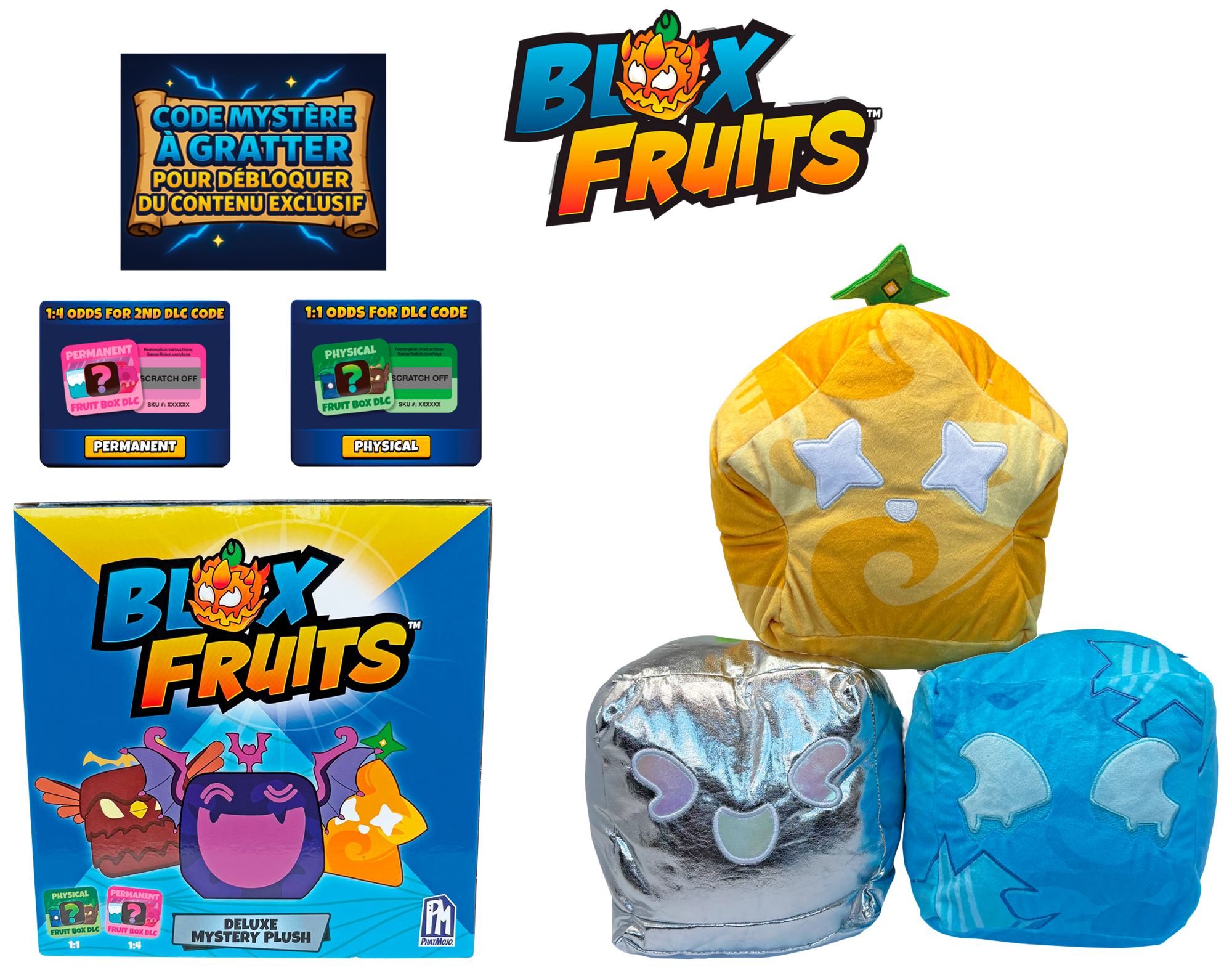  PELUCHE MYSTÈRE BLOX FRUITS ROBLOX code EAN 3614707949875 