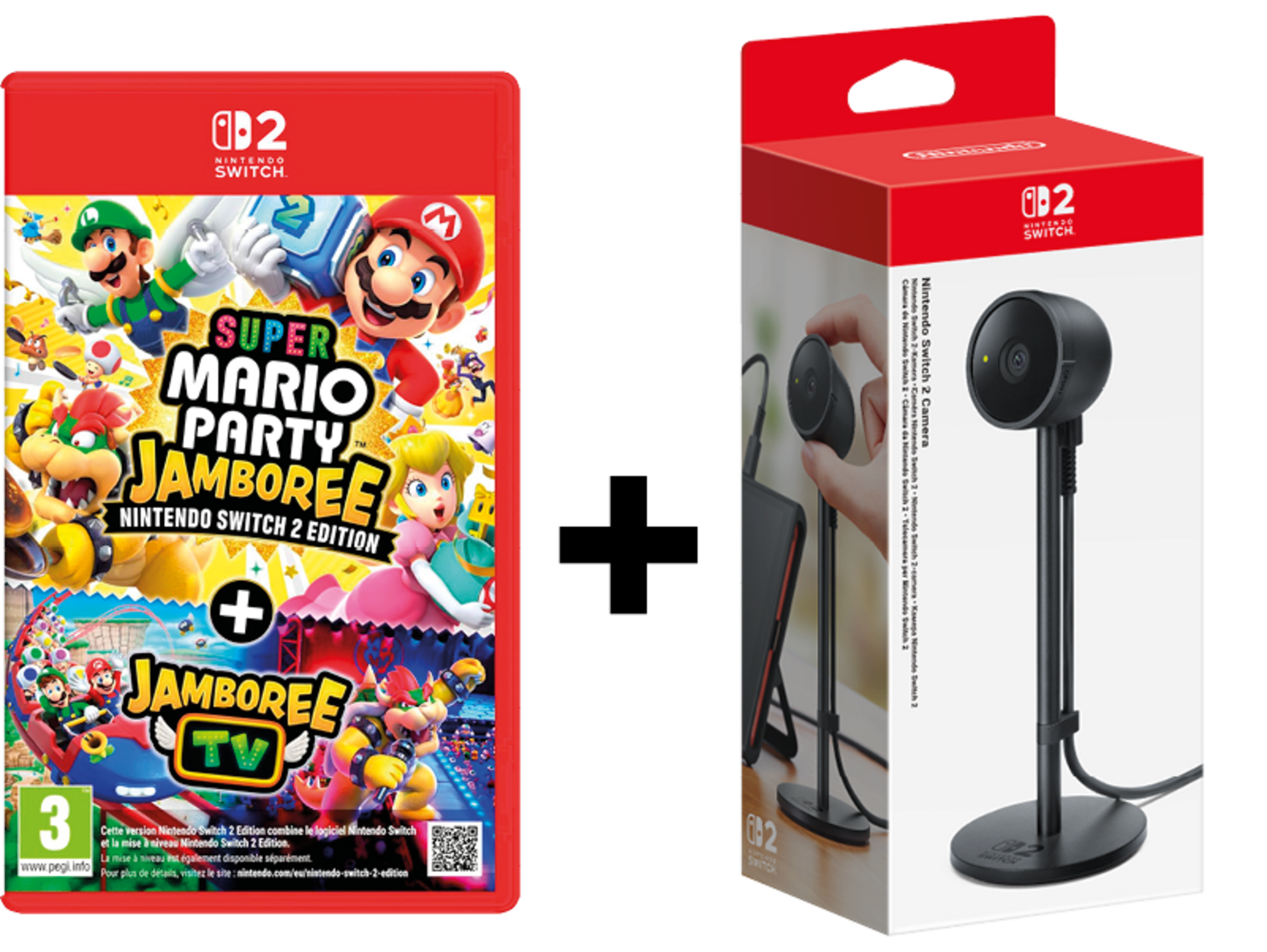  SUPER MARIO PARTY JAMBOREE + JAMBOREE TV + CAMÉRA SWITCH 2 code EAN 3614707949981 