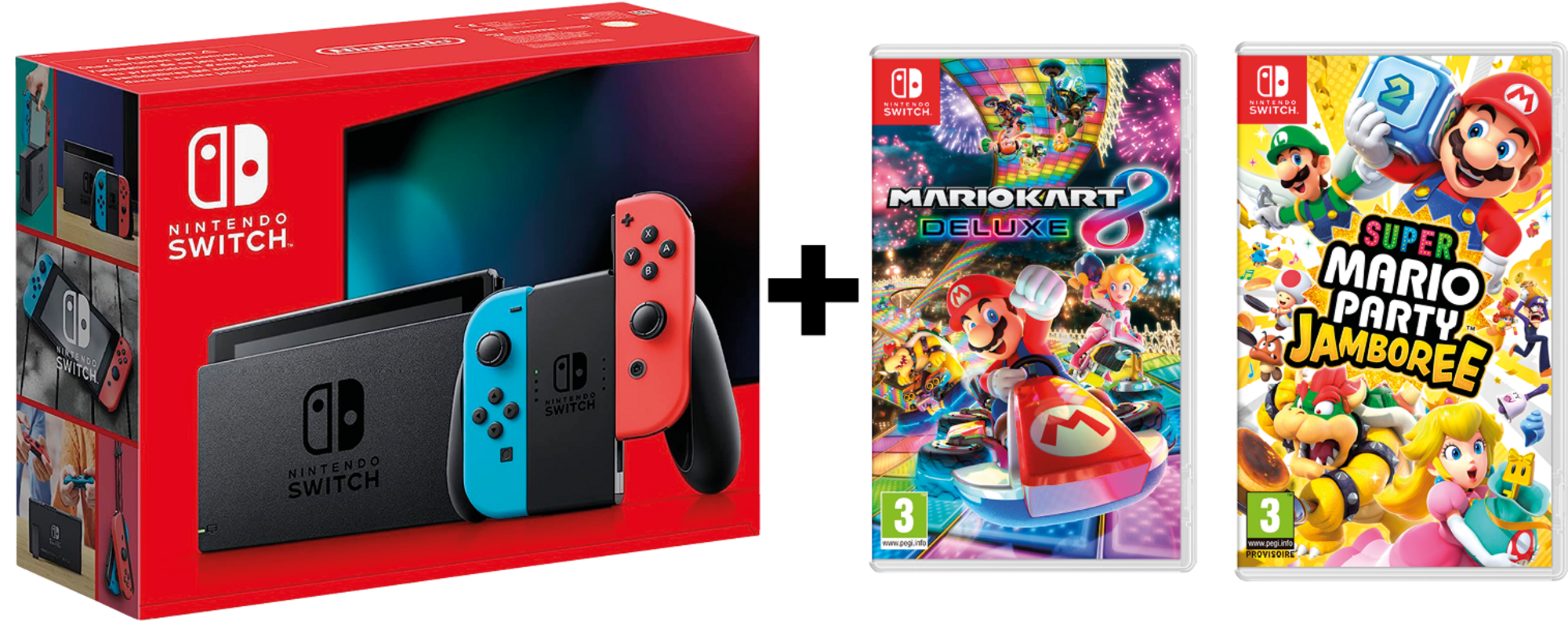  CONSOLE SWITCH + 1 JEU AU CHOIX  code EAN 3614707950017 