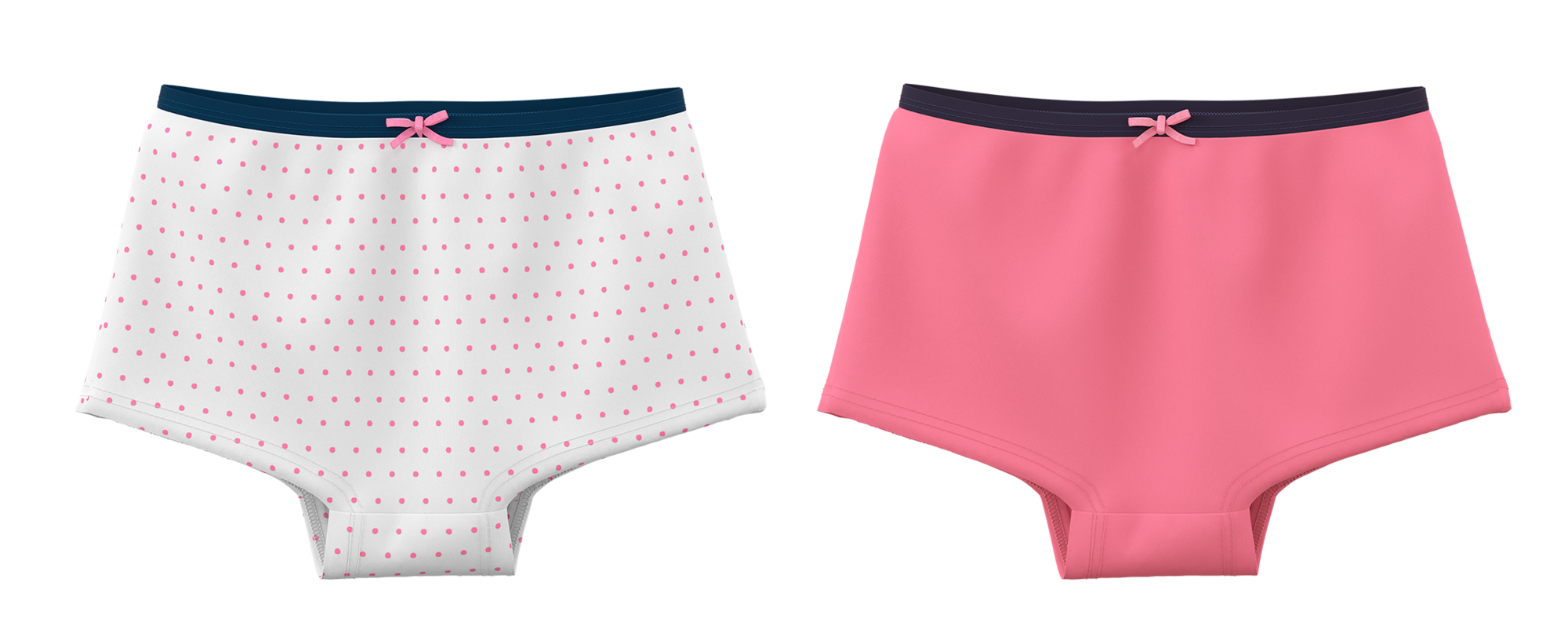 LOT DE 2 SHORTIES FILLE COTON BIO