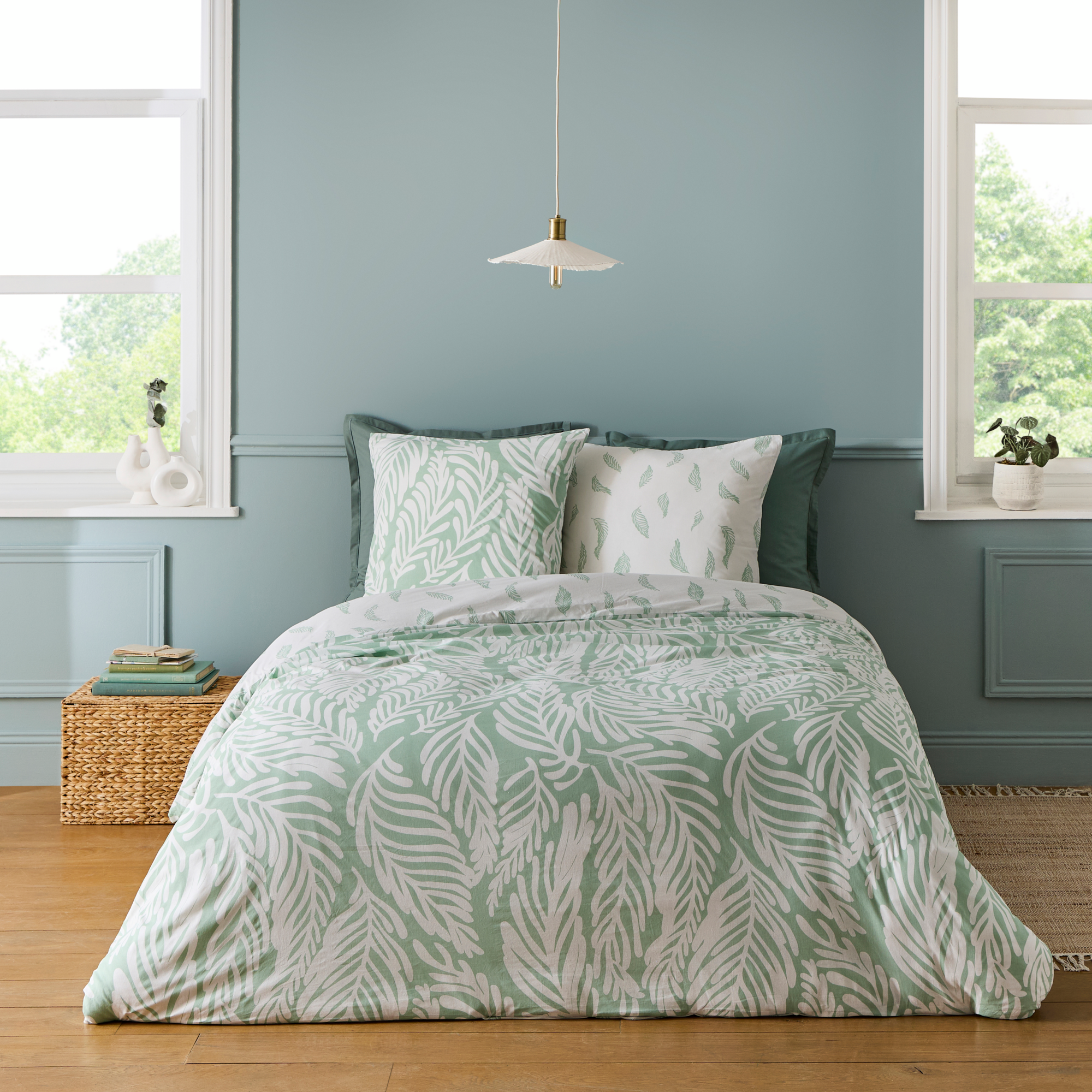 TISSAIA PARURE HOUSSE DE COUETTE 140X200 CM + 1 TAIE D'OREILLER 63X63 CM code EAN 3614709501736 