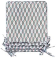 LOT DE 4 GALETTES DE CHAISE 38X38 CM