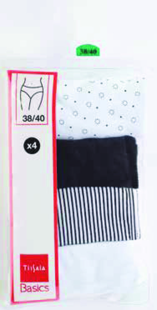 POCKET DE 4 SLIPS FEMME