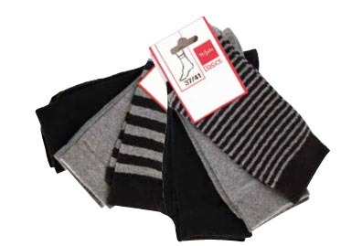 LOT DE 6 CHAUSSETTES FEMME «TISSAIA BASICS» 