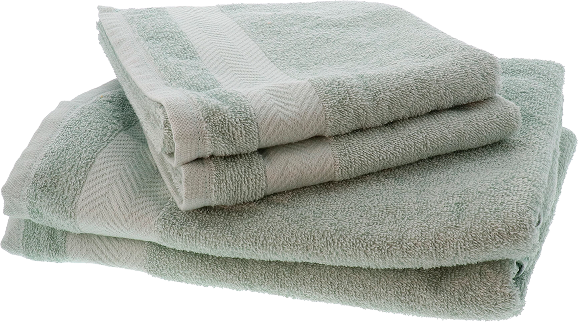 TISSAIA BASICS LOT DE 2 SERVIETTES 50X80 CM + 2 DRAPS DE DOUCHE 70X120 CM code EAN 3614907559409 