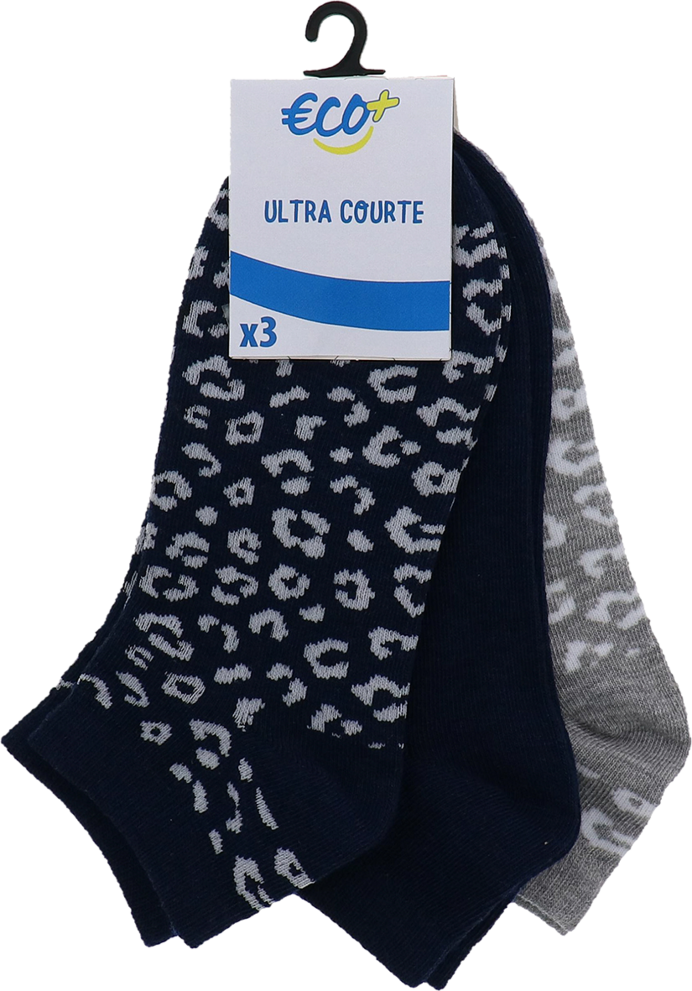 ECO+ LOT DE 3 PAIRES DE CHAUSSETTES FEMME
 code EAN 3614907690843 