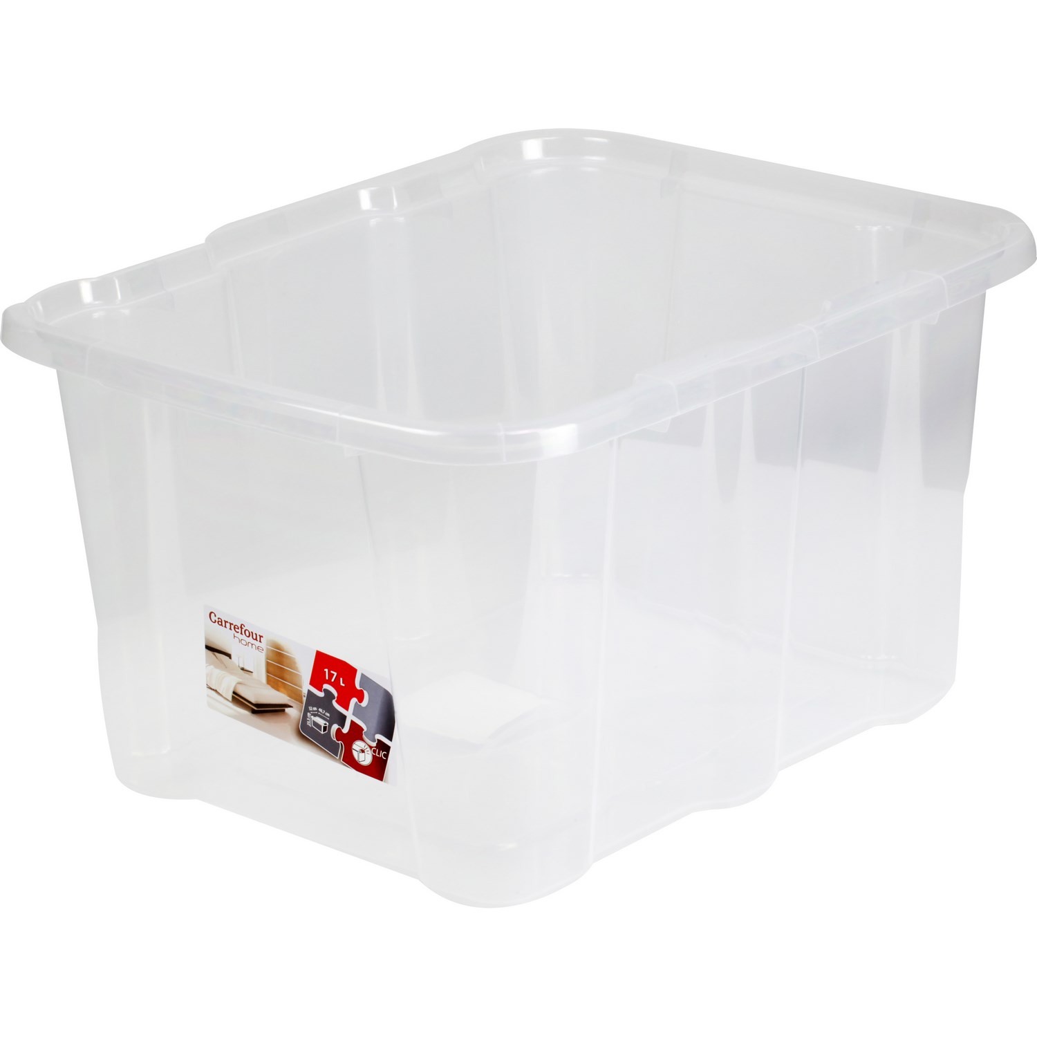 Corps boite 17L transparente CARREFOUR HOME