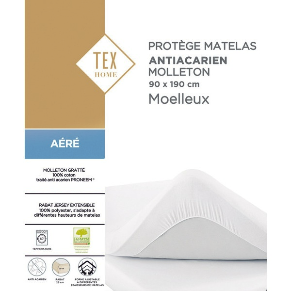 tex PROTÈGE-MATELAS "MOLLETON AÉRÉ" code EAN 3615004871111 