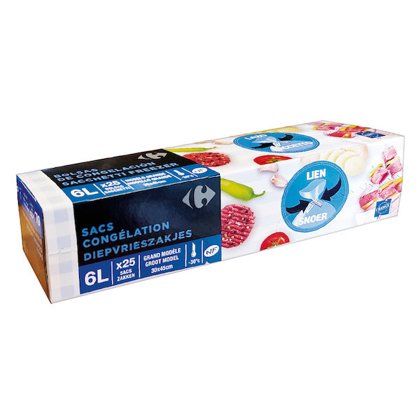 25 SACS CONGÉLATION 6 L