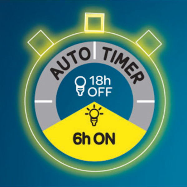 Guirlande LED avec cimier intégré 