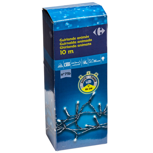 Guirlande animée programmable 100 LED 