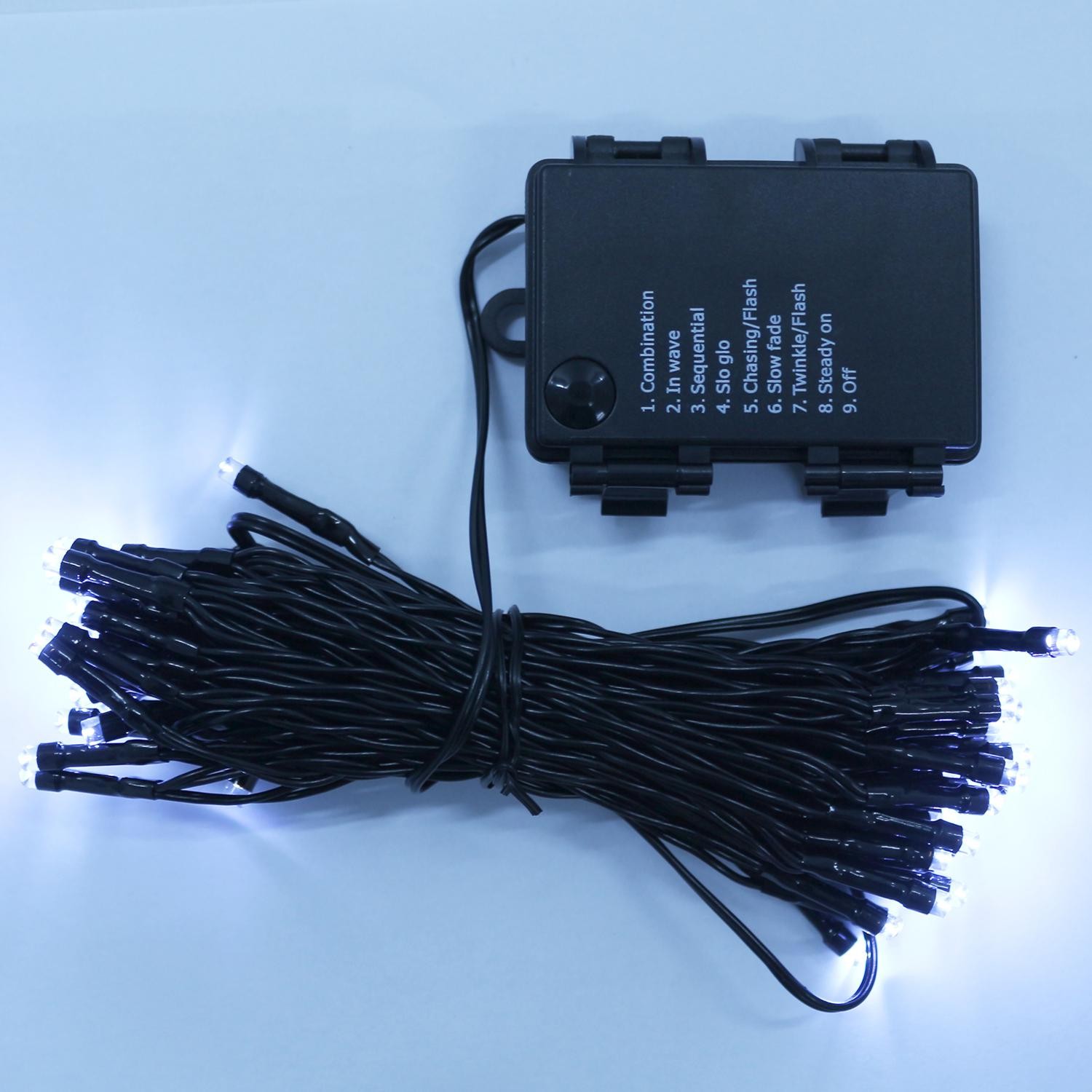 Guirlande 60 Led animées programmables blanc pu...