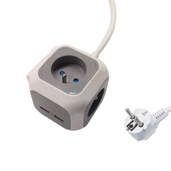 Cube 4 prises 16A plus 2USB 2,4A 3616180793198 