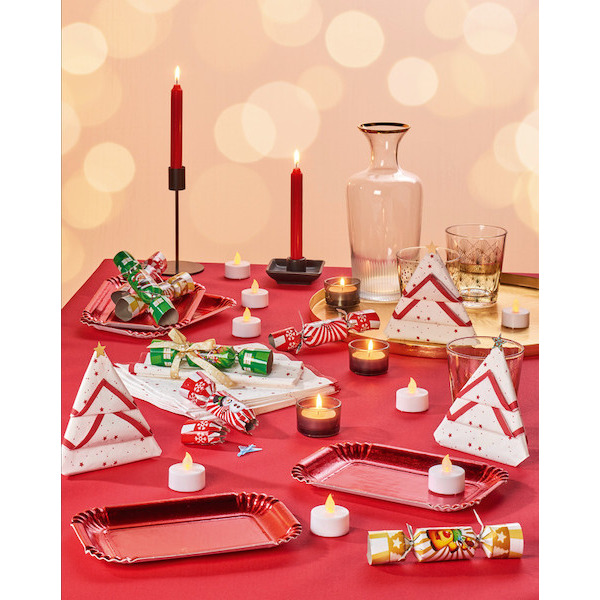 Lot de 50 serviettes VIP Star rouges