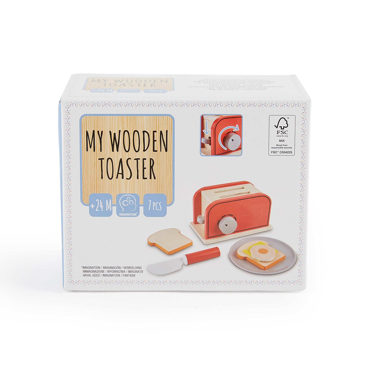 Jouet bois CARREFOUR WOODEN Mon toaster en bois