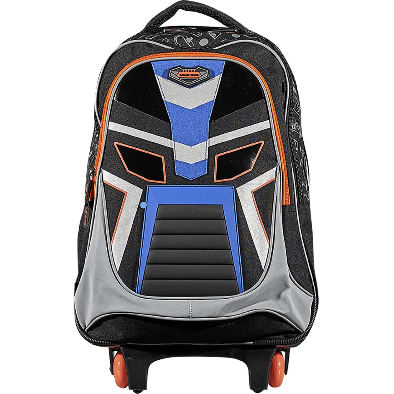 Sac à dos à roulettes 2 compartiments noir ROBOT