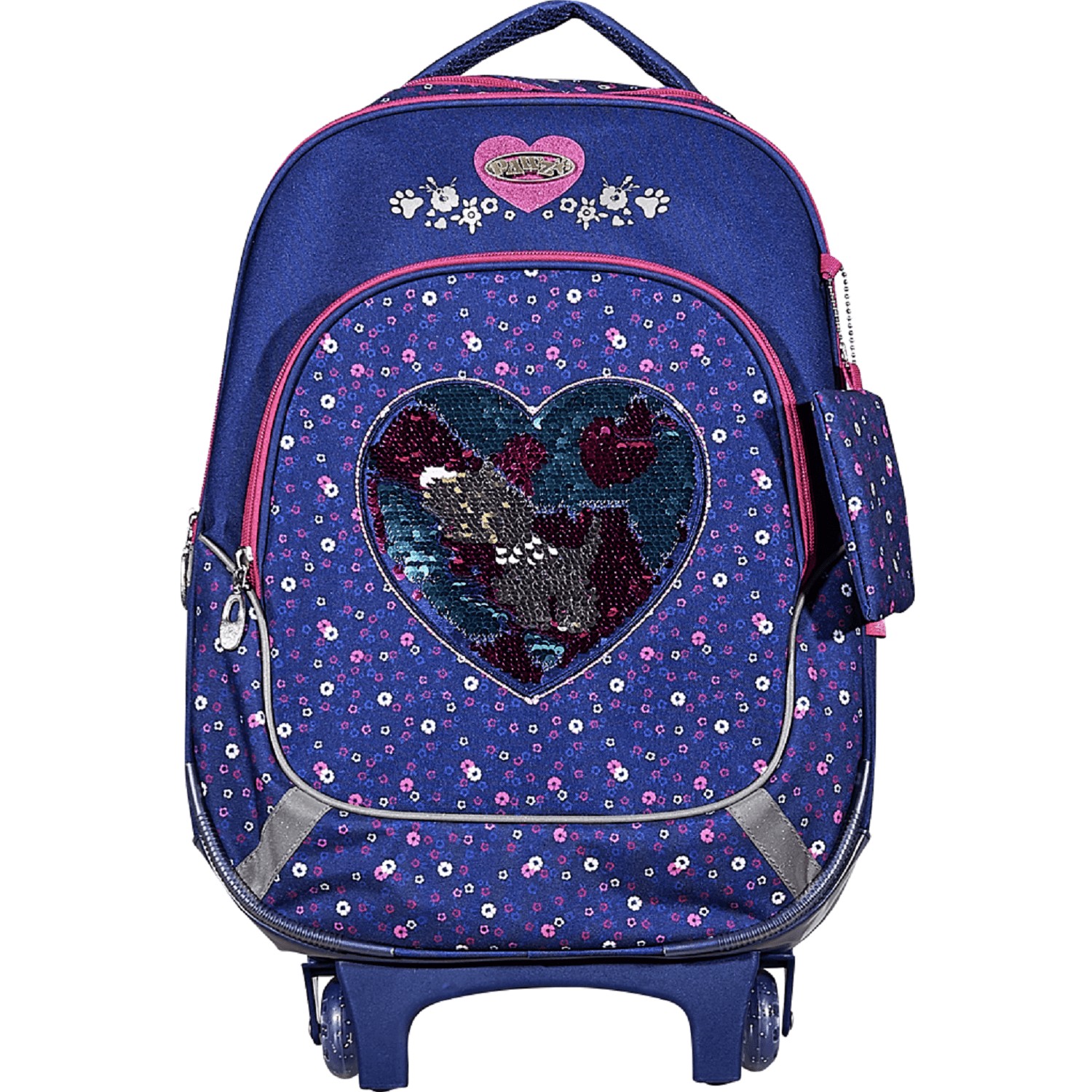 Sac à dos à roulettes 2 compartiments noir DOG