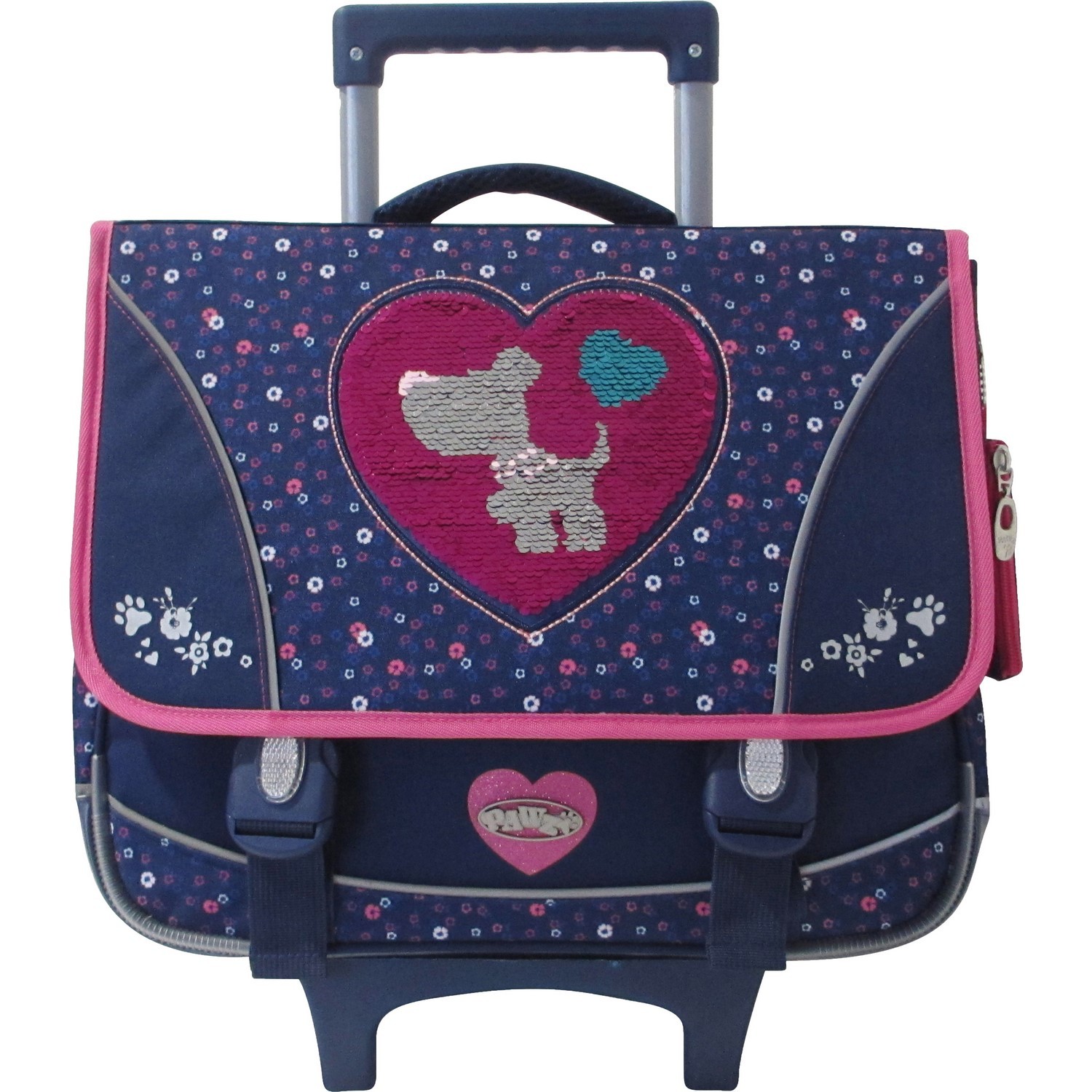 Cartable à roulettes 1 compartiment noir DOG