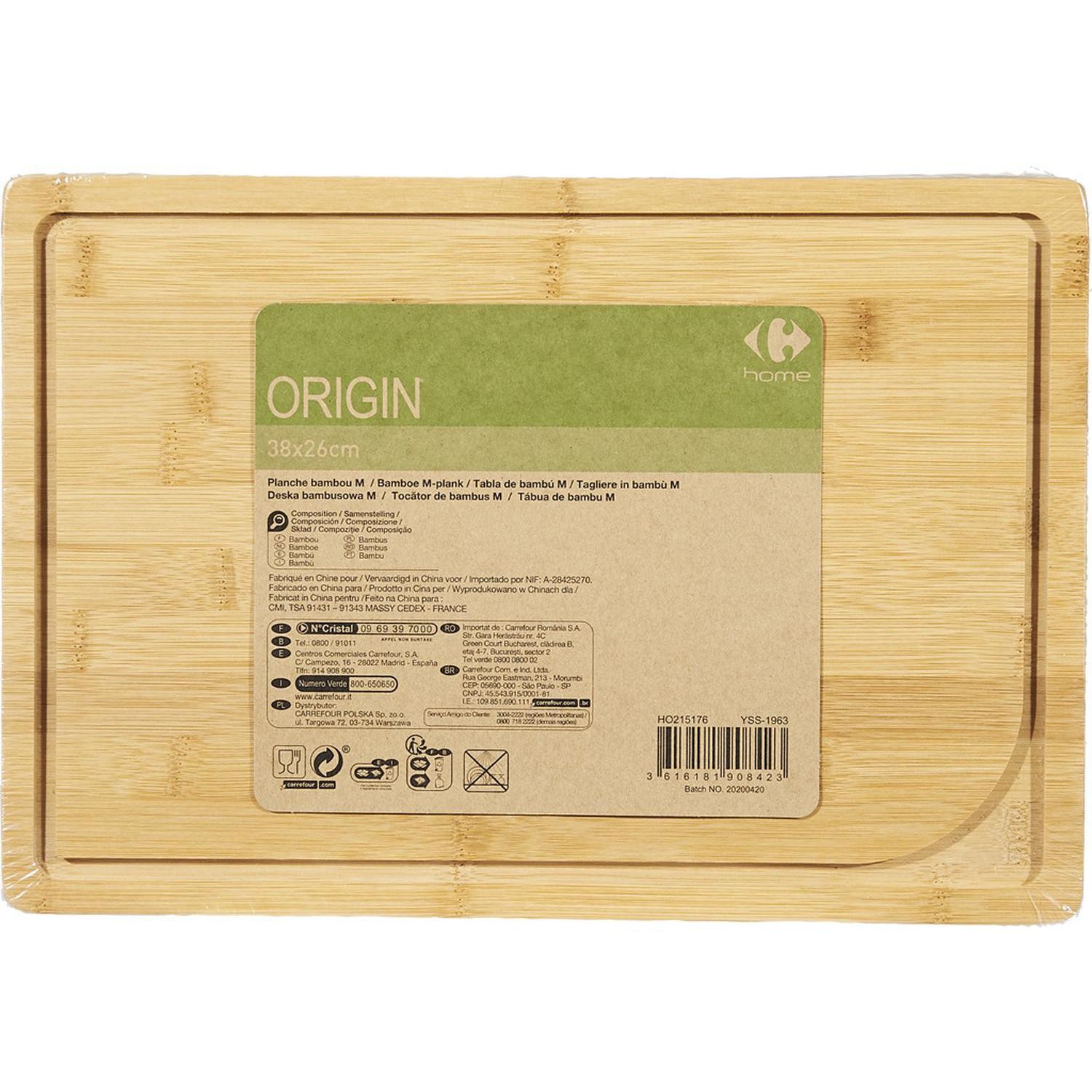 Planche à découper réctangulaire bambou CARREFO...