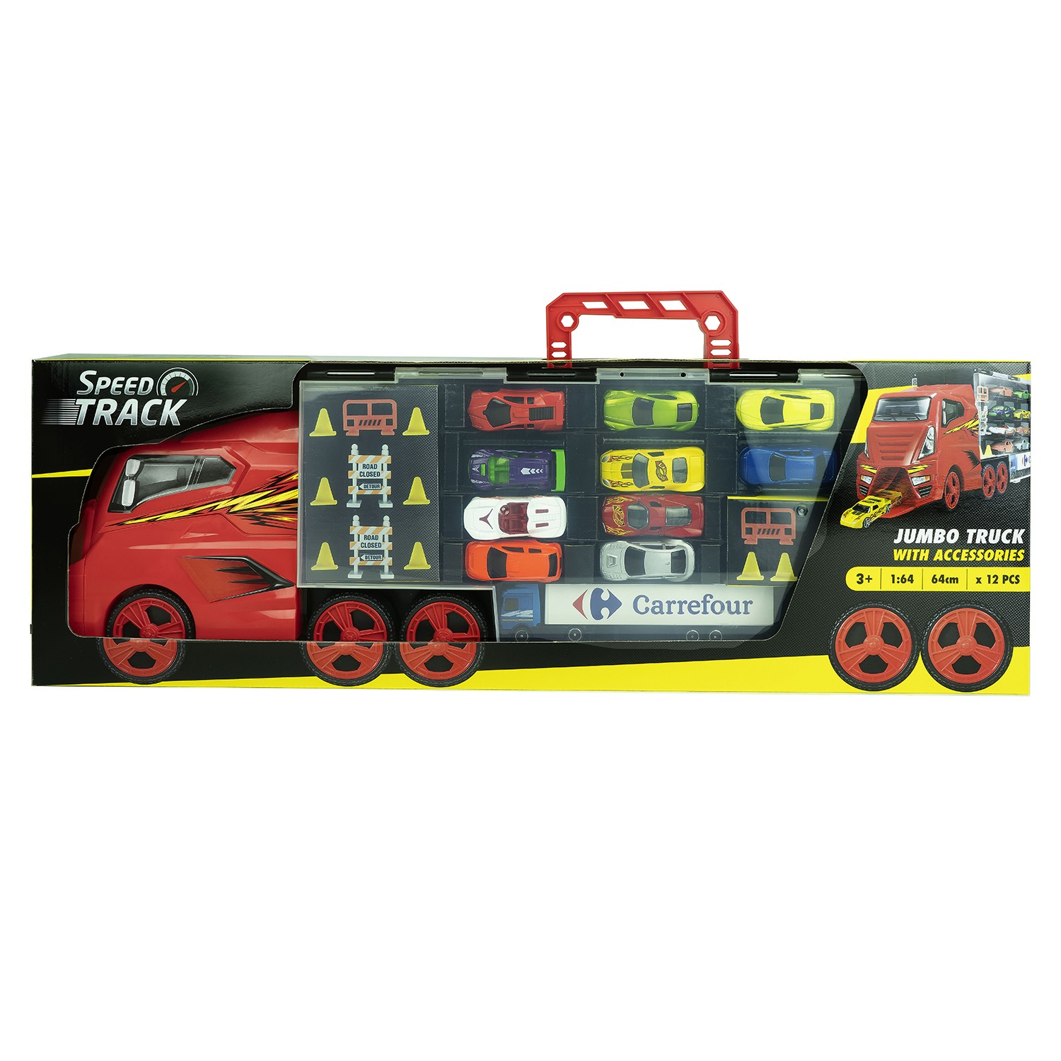 Valisette camion SPEEDTRACK Le camion avec 10 voitures 3616181931834 SPEED TRACK Valisette camion SPEEDTRACK Le camion avec 10 voitures 3616181931834 SPEED TRACK