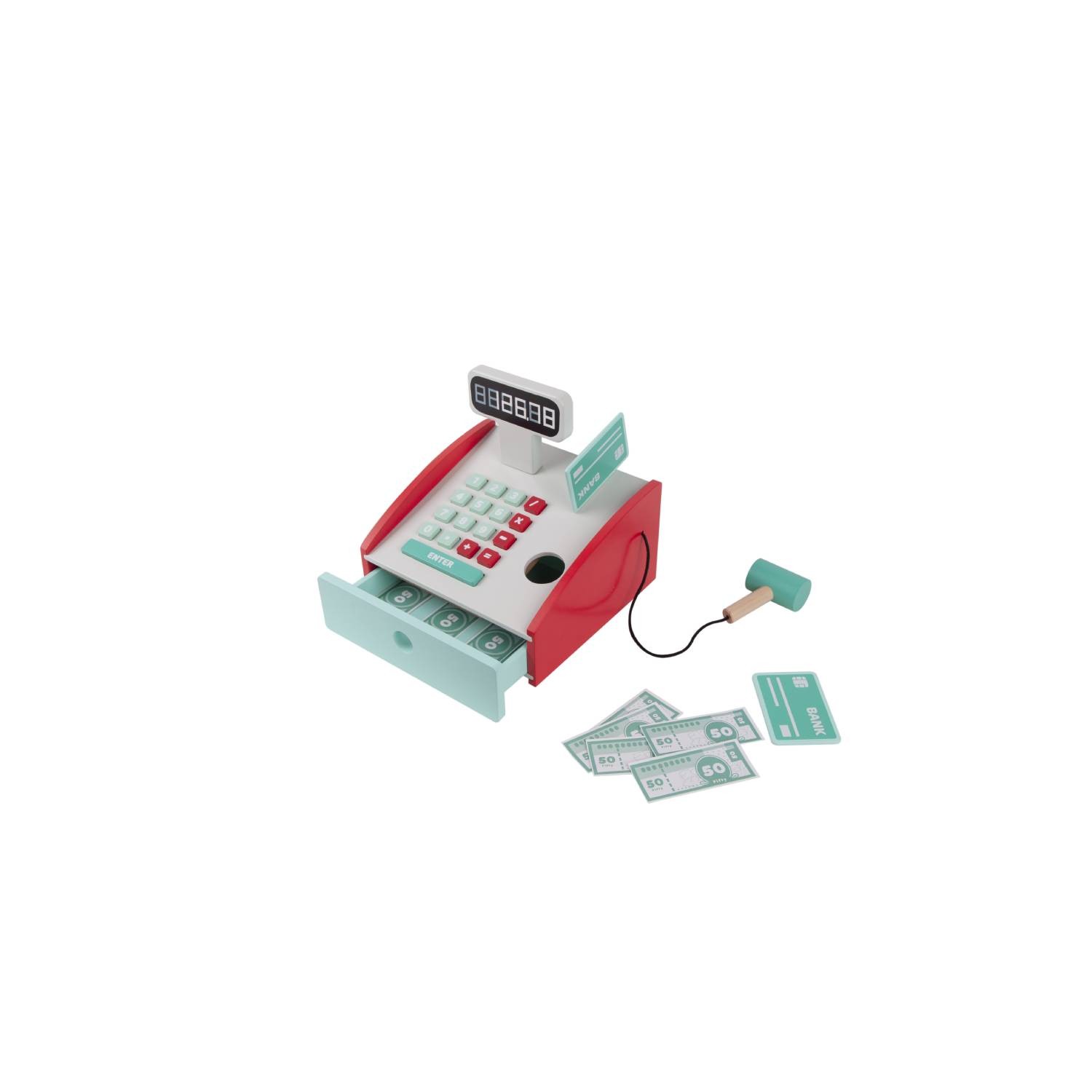 Jouet bois CARREFOUR WOODEN Caisse enregistreus...