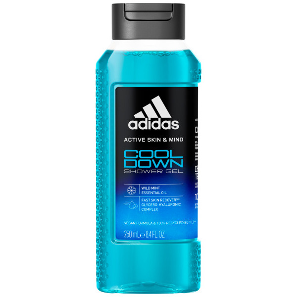 ADIDAS GEL DOUCHE ACTIVE SKIN & MIND COOL DOWN HOMME  
 code EAN 3616303443955 