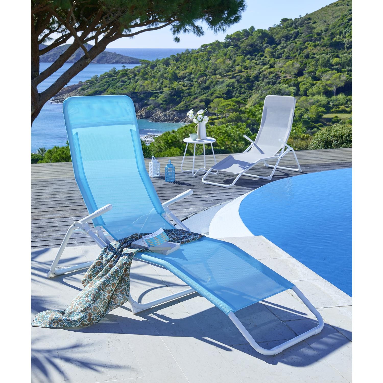 Bain de soleil 2 positions 