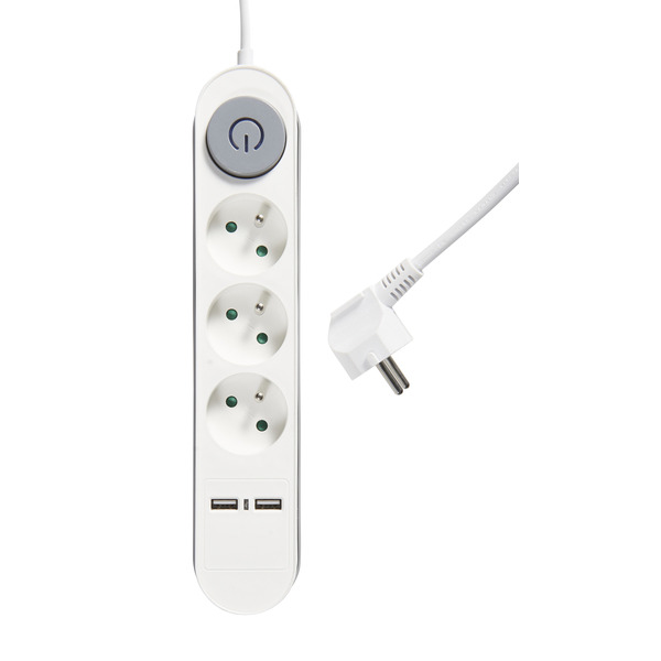  Bloc 3 prises 16A avec 2 prises USB type A code EAN 3616473173300 