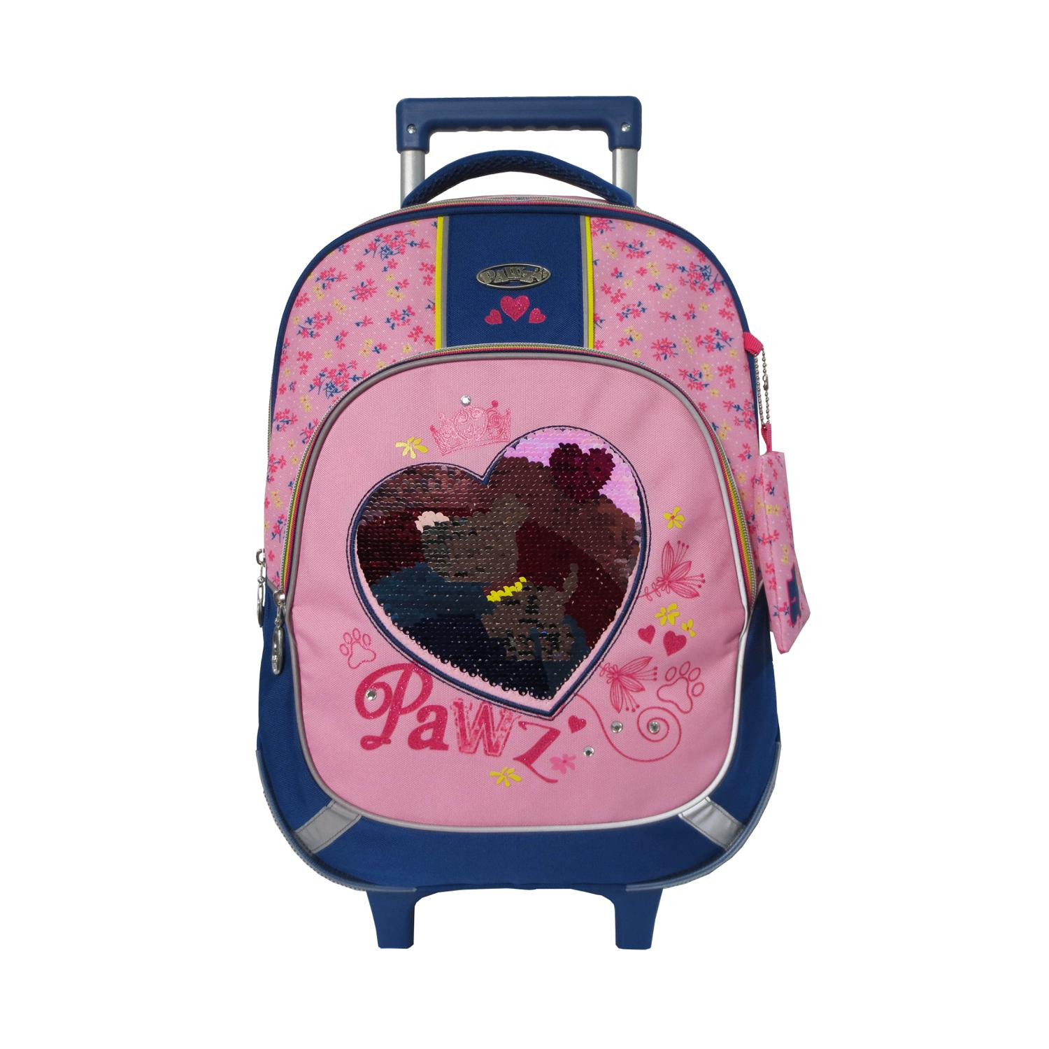 CARREFOUR Sac à dos à roulettes 2 compartiments rose Dog  CARREFOUR 3616473539847 CARREFOUR