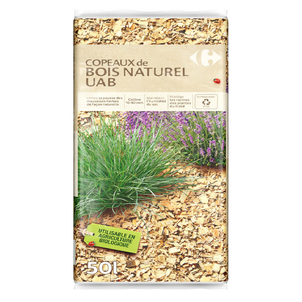 CARREFOUR Copeaux de bois naturel code EAN 3616473880253 
