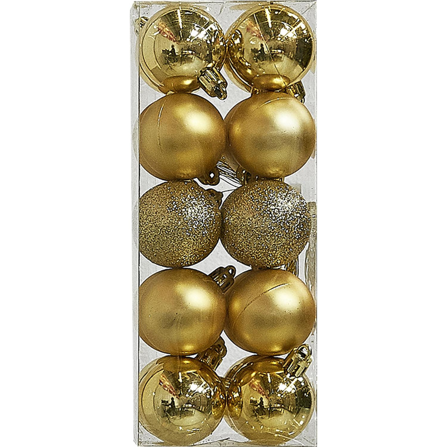 Boules de Noël dorées x20 