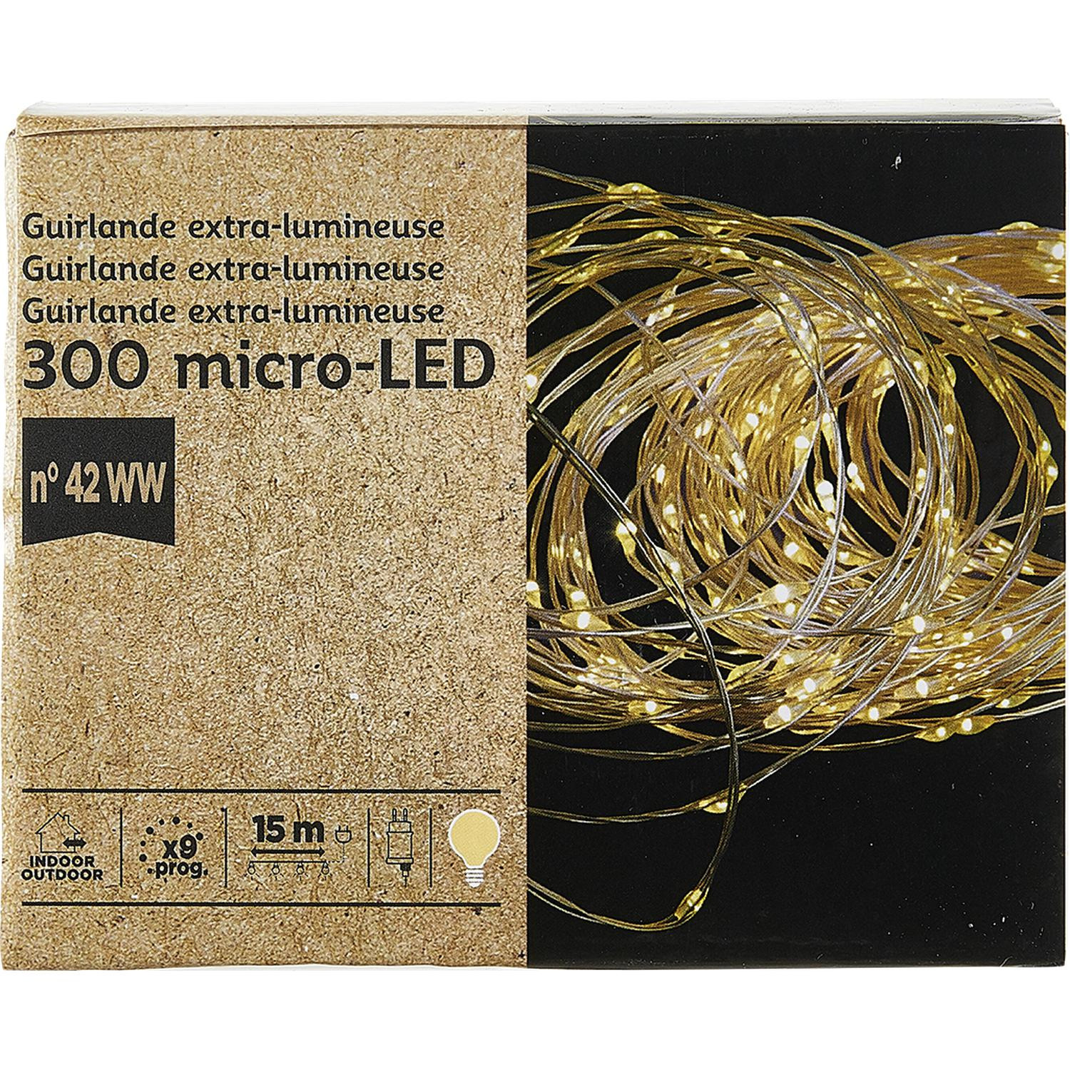 Guirlande L 15 M - 300 Micro LED 
