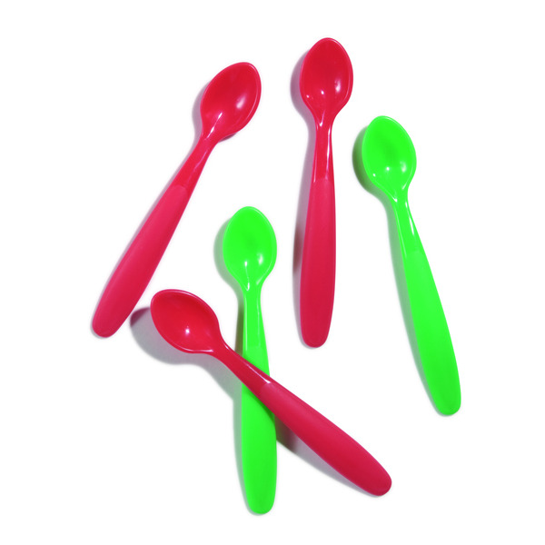 Lot de 5 cuillères ou 1 sucette silicone.