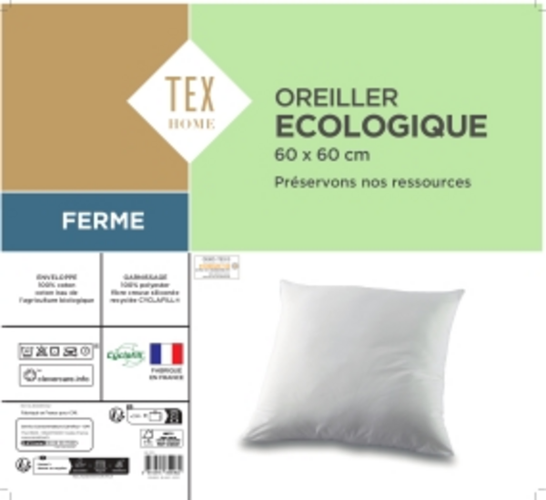 TEX HOME Oreiller "Ecologique" code EAN 3616475854962 