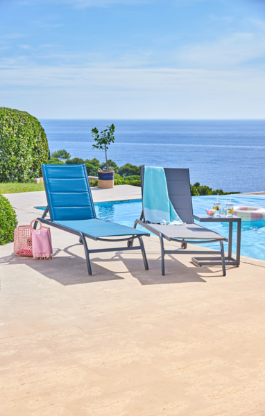 Bain de soleil matelassé Canberra