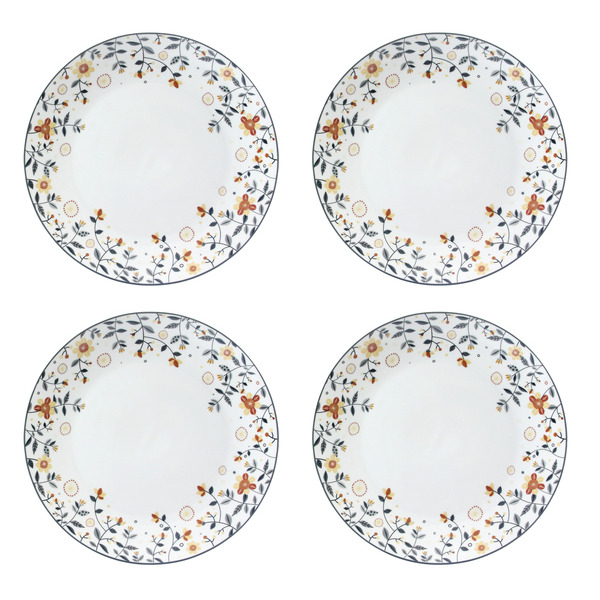 Lot de 4 assiettes plates 