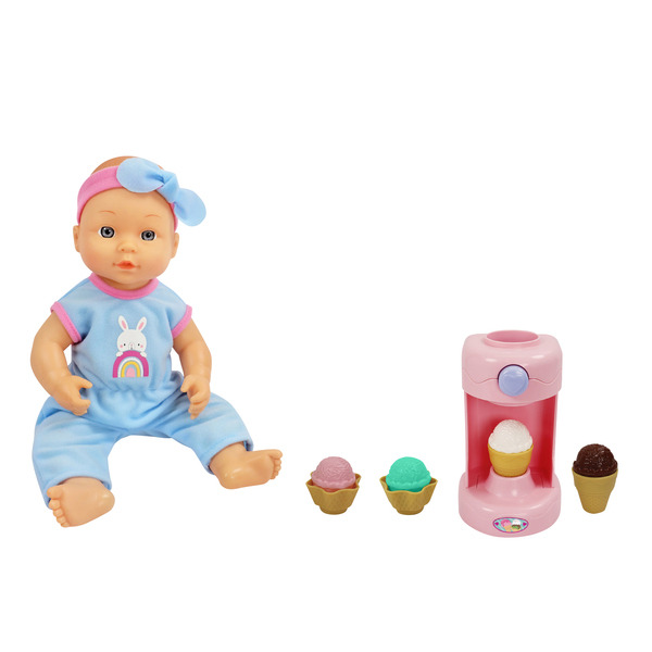 Poupée 30 cm et sa machine à glace